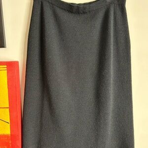 Source Unknown Classic Black Pencil Skirt